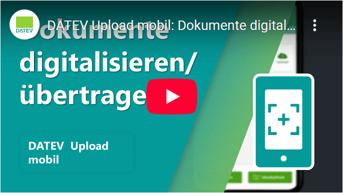 YouTube-Player Thumbnail zum Video "DATEV Upload mobil: Dokumente digitalisieren und übertragen"